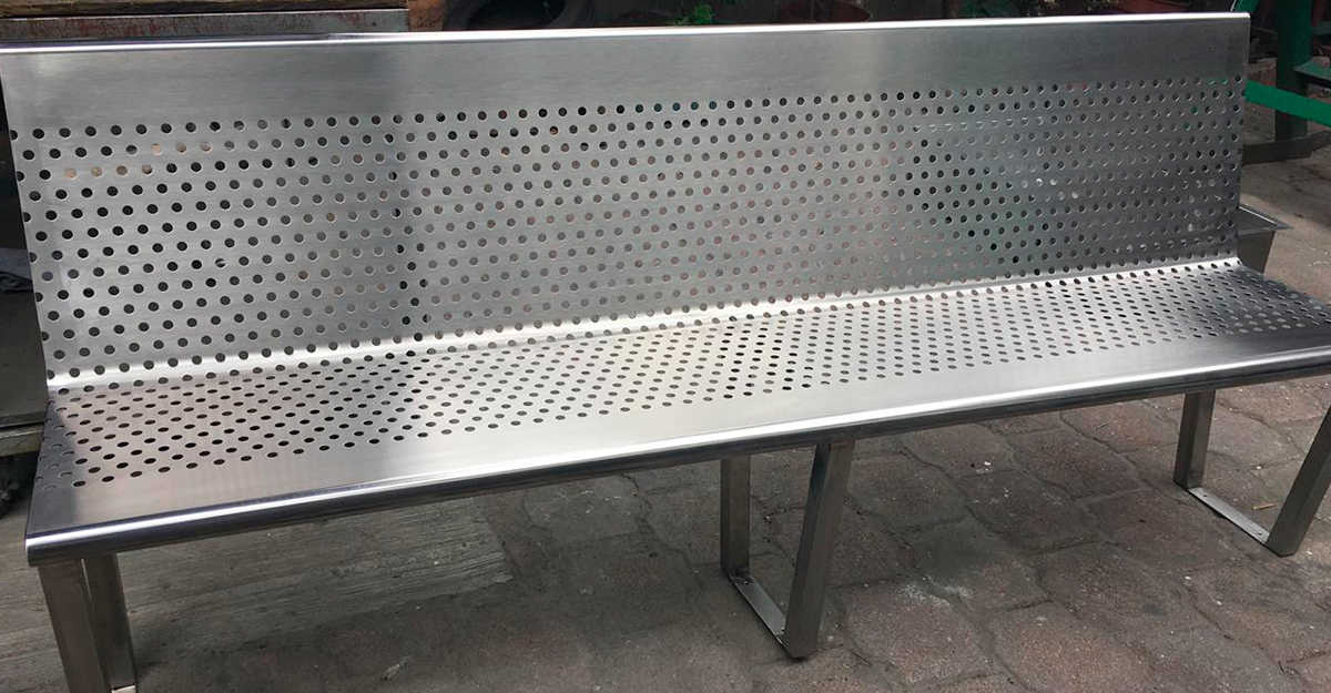 Banco acero inox